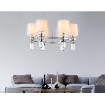Люстра Ambrella light LH71291/6 SN/WH никель/белый E14/6 max 40W D680*730, фото6