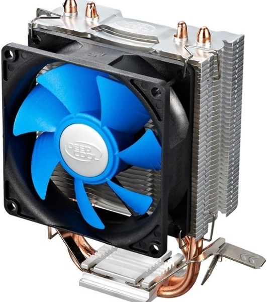 Кулер для процессора DEEPCOOL ICE EDGE MINI FS V2.0 синий, 80 мм, алюминий/медь, 2200 об/мин, 24.7 дБ, 3 pin, 100 Вт, 112 мм
