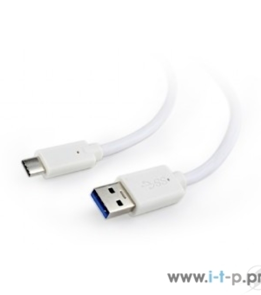 Кабель USB Cablexpert CCP-USB3-AMCM-6-W, USB3.0 AM/USB Type-C, 1.8м, белый, пакет