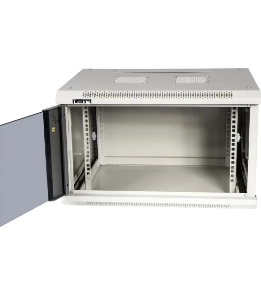 Шкаф настенный серии Pro, 12U 600x600, стеклянная дверь