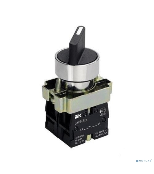 Переключатель LAY5-BD25 на 2 полож. черный I-O станд. ручка IEK BSW60-BD-2-K02