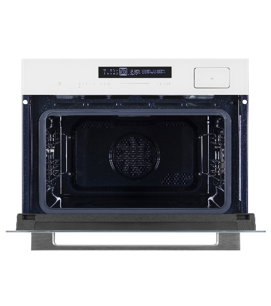 Духовой Шкаф электрический с паром Maunfeld MCMO5016STGW, 50л, дверца с 2 стеклами, белый