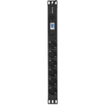 Блок розеток горизонтальный ExeGate ServerPro PDU-19H610 Al-6S-EU2.5-1P, 19', 1U, Алюминий, 6 Schuko, кабель с евровилкой VDE-250V-16A-3*1.5мм2, 2.5 метра, защита от перегрузки, черный, фото4