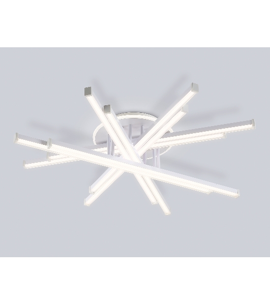Потолочный светодиодный светильник Ambrella light FL6275 WH белый 134W 3000K-6400K 800*800*165 (ПДУ ИК)