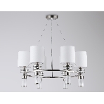 Люстра Ambrella light LH71291/6 SN/WH никель/белый E14/6 max 40W D680*730, фото4