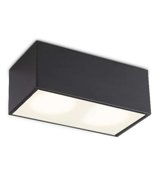 Светильник Ambrella light TN6535/2 BK черный IP44 GX53/2 200*100*80