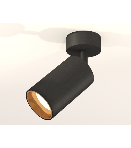 Светильник Ambrella Light XM6323004 SBK/PYG черный песок/золото желтое полированное MR16 GU5.3 (A2210, C6323, N6113)