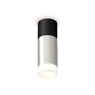 Светильник Ambrella Light XS6325062 PSL/SBK/FR серебро полированное/черный песок/белый матовый MR16 GU5.3