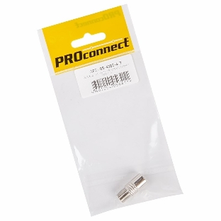 Переходник антенный, (гнездо F - штекер TV), (1 шт.) (пакет) PROconnect