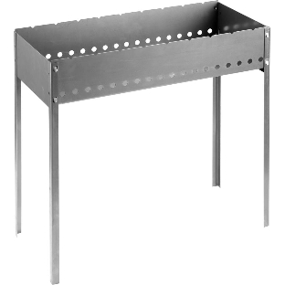 Мангал GRINDA 'BARBECUE', усиленный, толщина 1,5мм, 700х300х700мм 427783