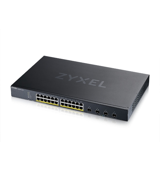 Коммутатор Smart L3 Lite PoE+ Zyxel NebulaFlex XGS1935-28HP, rack 19', 24xGE PoE+, 4xSFP+, бюджет PoE 375 Вт
