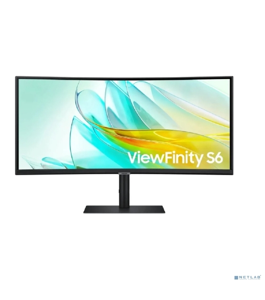 Монитор 34' Samsung ViewFinity S6 S34C650UAIXCI VA 3440x1440, 100 Гц, 5 мс, 21:9, 350 кд/м², 1xHDMI, 1xDP, 3xUSB, 1xUSB-C, 1xUSB-B, 1x3.5 мм, 2x5 Вт, изогнутый R1000, черный