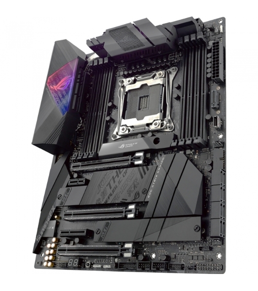 Материнская плата ASUS ROG STRIX X299-E GAMING II, LGA 2066, Intel X299, 8xDDR4, 8xSATA, 3xM.2, 1xPCIe 3.0 x8, 2xPCIe 3.0 x16, 1xPCIe x4, 1xPCIe x1, 2x 2.5Gb LAN, 1xUSB 3.2 Gen 2, 3xUSB 3.2 Gen 2, 2xUSB 2.0, 5x3.5 мм, 7.1, ATX