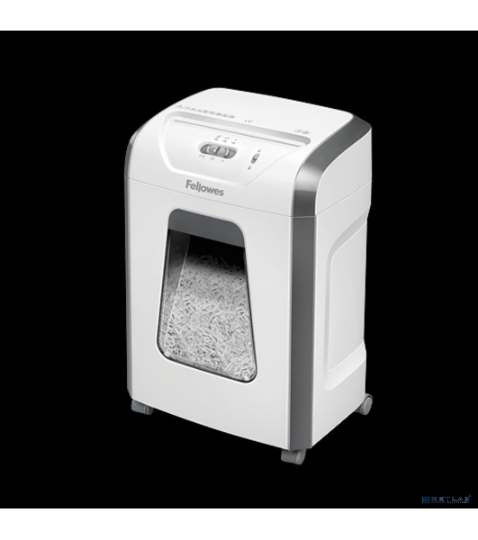 Шредер Fellowes PowerShred 15С белый (секр.P-4) фрагменты 15лист. 19лтр. скрепки скобы пл.карты