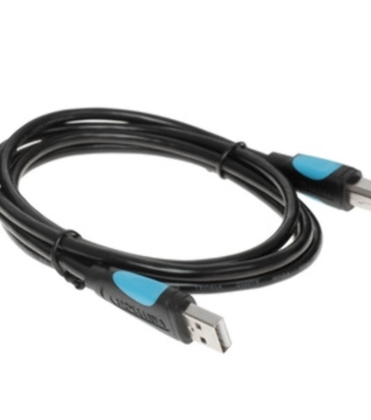 Кабель Vention USB 2.0 AM/BM - 1м. черный VAS-A16-B100