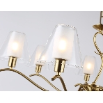 Люстра Ambrella light LH57093/7 BS/FR латунь/белый матовый E14/7 max 40W D840*790, фото7
