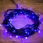 Гирлянда Neon-night 'Твинкл Лайт' 10 м, черный ПВХ, 100 диодов, цвет синий, фото 1