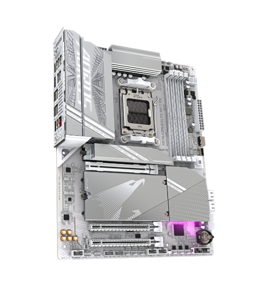 Материнская плата Gigabyte X870 A ELITE WIFI7 ICE, AM5, AMD X870, 4xDDR5, 4xSATA, 4xM.2, 1xPCI-E 5.0 x16, 1xPCI-E 4.0 x4, 1xPCI-E 3.0 x2, 1xHDMI, 1x 2.5Gb LAN, 2xUSB-C 4.0, 2xUSB 3.2 Gen 2, 4xUSB 3.2 Gen 1, 4xUSB 2.0, 2x3.5 мм, 7.1, ATX