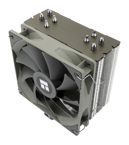 Кулер для процессора Thermalright Assassin Spirit 120 V2 серебристый/черный/серый (4-pin PWM, 154мм, Al/Cu, 4x6мм, 1x120мм, 66.17CFM, 25.6dBA, 1500RPM, S: 1851/1700/1200/115X, AM5/AM4)