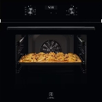 Духовой шкаф с паром Electrolux EOD5C70BZ SteamBake,цвет -черный, утапливаемые переключатели, таймер отключения, отложенный старт, будильник, хромированные направляющие из нержавеющей стали Easy Entry, телескопические направляющие FlexiRunners (1 ур) с изменением высоты установки, 3 стекла, каталитическая очистка, фото8