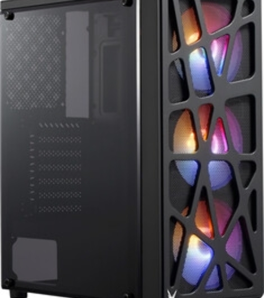 Компьютерный корпус Aerocool/Formula MANA черный без БП ATX 6x120мм 2xUSB 2.0 1xUSB 3.0 audio bott PSU