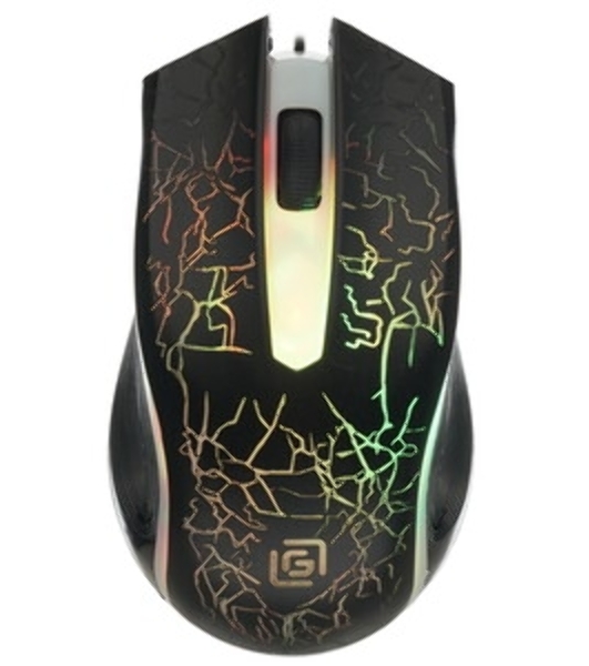 Мышь проводная Oklick 395M SHADOW черный, 1500 dpi, USB, кнопки - 3