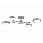 Светильник Ambrella light FL4859/4 GR/WD серый/дерево 60W 3000-6000K 700*400*120 (без ПДУ), фото10