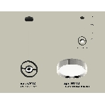 Светильник Ambrella light XB9112101 SBK/PSL черный песок/серебро полированное GX53 (C9112, N8118), фото3