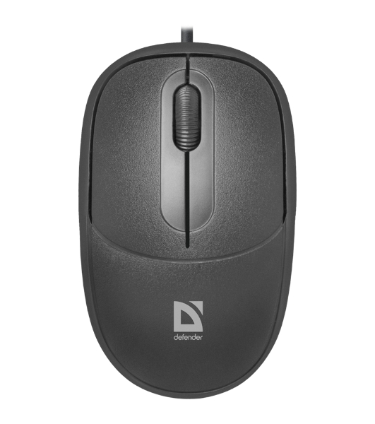 Мышь проводная Defender Datum MS-980 черный, 1000 dpi, USB, кнопки - 3