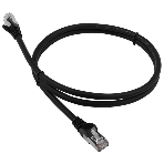 Патч-корд LANMASTER LSZH FTP cat.6, 1.0 м, черный, фото 1