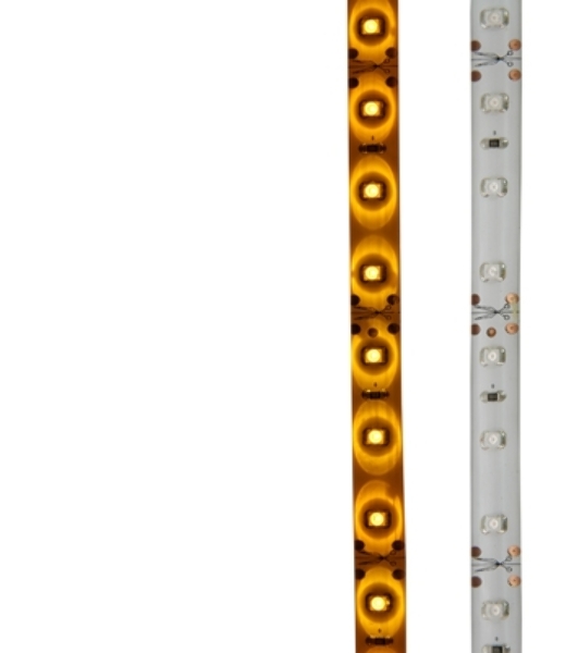 Лента светодиодная силикон, 8 мм, IP65, SMD 2835, 60 LED/m, 12 V, цвет свечения желтый