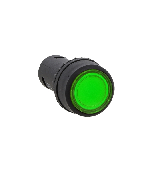 Кнопка SW2C-10D с подсветкой зел. NO EKF sw2c-md-g
