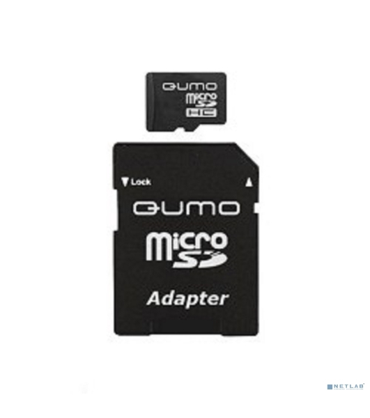 Флеш карта QUMO QM8GMICSDHC10 8Gb MicroSDHC Class 10, SD adapter