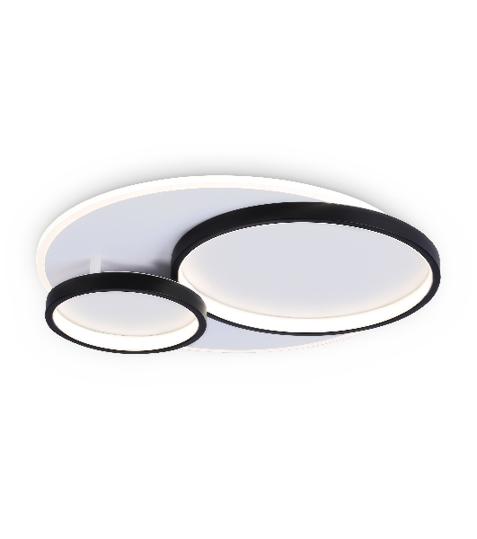 Светильник Ambrella light FA7719 WH/BK белый/черный 3000K-6400K 64W 490*470*90 (ПДУ РАДИО 2.4G)