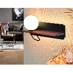 Настенный светильник с выключателем Ambrella light FW521 BK/DW черный/темное дерево G9 max 40W 280*100*125 (лампа LED G9 5W 4200K в комплекте), фото4