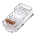 Вилка RJ-45 (8P8C) PLUG3UP6/10 универсальная cat.5e, контакты 6 микродюймов' (10 шт.), фото 1