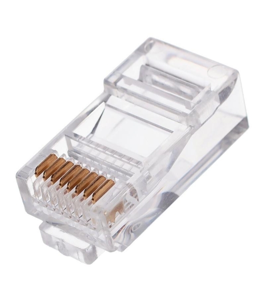 Вилка RJ-45 (8P8C) PLUG3UP6/10 универсальная cat.5e, контакты 6 микродюймов' (10 шт.)