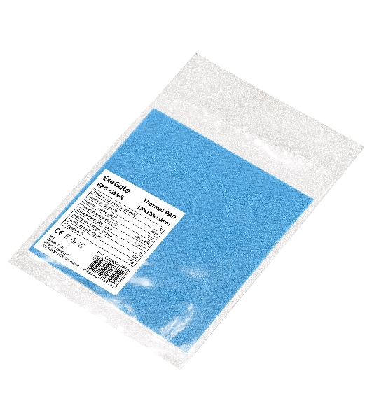 Термопрокладка ExeGate EPG-6WMK (120x120x1.0 мм, 6 Вт/(м•К))