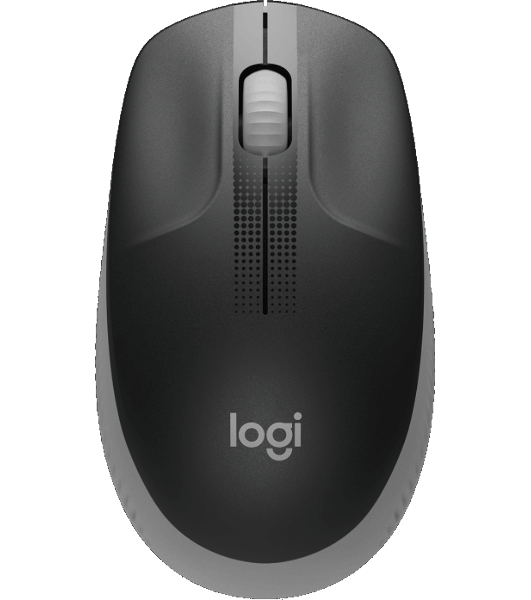 Мышь беспроводная Logitech M190 черный/серый, 1000 dpi, радиоканал, USB, кнопки - 3