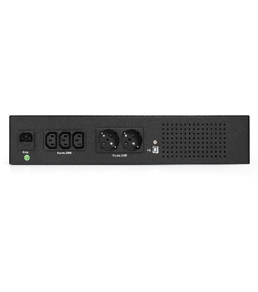 ИБП ExeGate ServerRM UNL-850.LCD.AVR.2SH.3C13.USB.2U (850VA/510W, Color LCD, AVR, 2*Schuko+3*C13, USB, батарея 12V 9Ah, 2U, установка в стойку, Black)