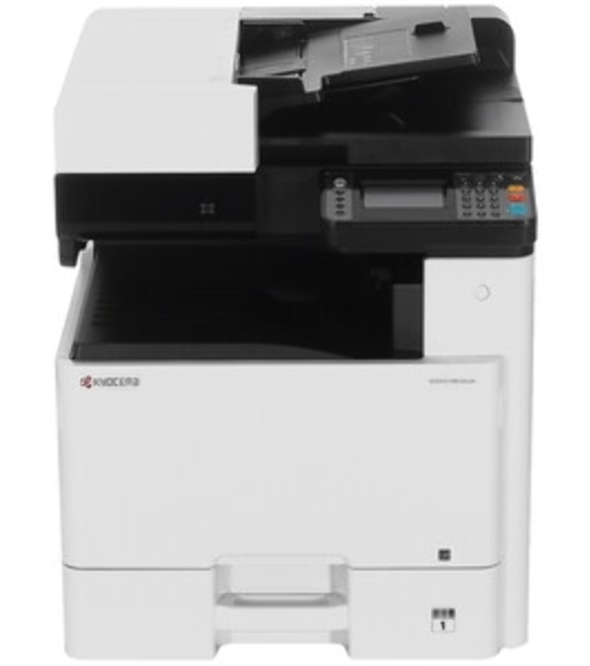 МФУ лазерное Kyocera Ecosys M8124cidn (1102P43NL0), A3, цветной, печ. до 24 стр/мин. (А4) до 12 стр/мин. (А3), скан. до 50 стр/мин., 1200 x 1200 dpi (печать) 600x600dpi (скан.), USB, RJ-45, NFC, Air Print, Mopria