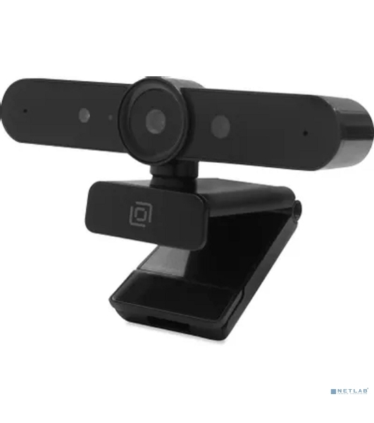 Веб-камера OKLICK OK-C031FH 1920x1080, 30 кадр/с, USB Type-A, микрофон (шумоподавление), автоматическая фокусировка, универсальное крепление