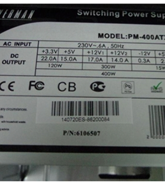 Компьютерный корпус InWin ES722BL PM-400ATX U2AXXX MicroATX (PSU Powerman) 6111491