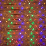 Гирлянда Neon-night Сеть с контроллером 1.5х1.5м 150 LED мульти. прозрачный провод 12Вт 220В IP20, фото 1