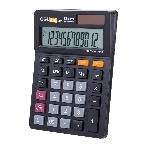 Калькулятор настольный Deli EM01320 черный 12-разр., фото 1