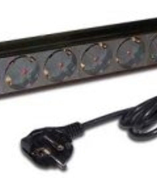 Блок распределения питания Lanmaster TWT-PDU19-10A8P-1.8 гор.размещ. 8xSchuko базовые 10A Schuko 1.8м