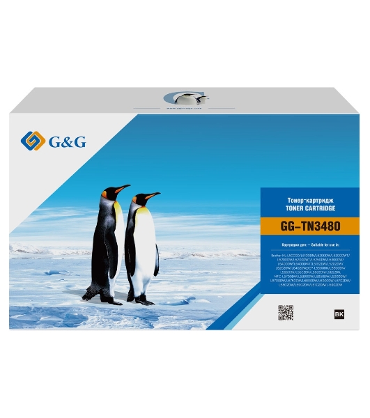 Картридж лазерный G&G GG-TN3480 черный (8000 стр.) для Brother DCP L5500DN/L6600DW