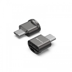 Кард-ридер Vention CLMH0/серый/OTG USB 2.0 CM/MicroSD/USB Type-C/металл, фото13