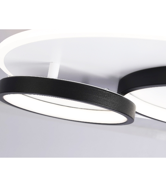 Светильник Ambrella light FA7719 WH/BK белый/черный 3000K-6400K 64W 490*470*90 (ПДУ РАДИО 2.4G)