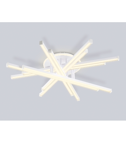 Потолочный светодиодный светильник Ambrella light FL6275 WH белый 134W 3000K-6400K 800*800*165 (ПДУ ИК)